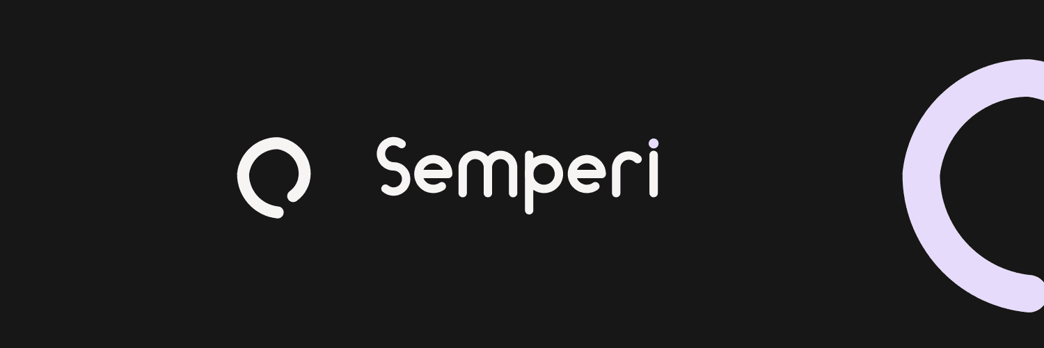 Semperi profile cover in place above the avatar