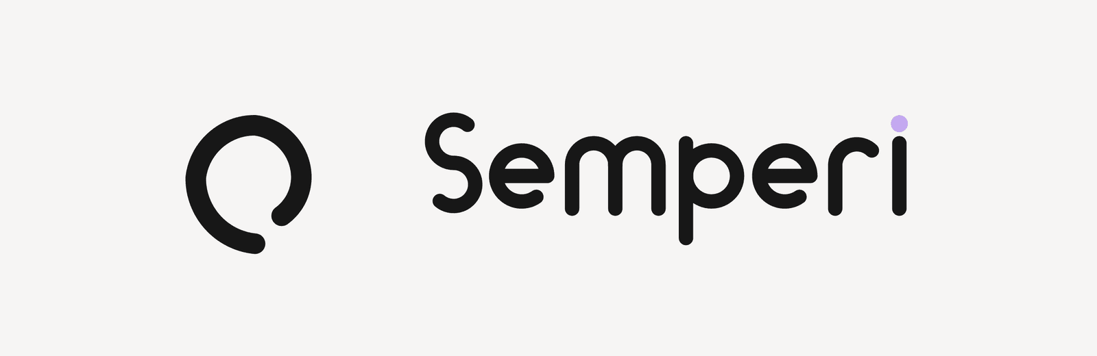 Semperi lockup on canvas